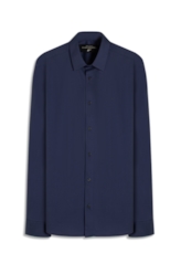Camisa Tech Voil Classic Xangai Ml Azul Pervante