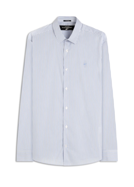 Camisa Tech Xangai Slim Azul Pervante