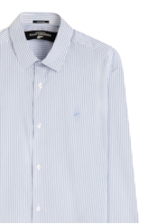 Camisa Tech Xangai Slim Azul Pervante