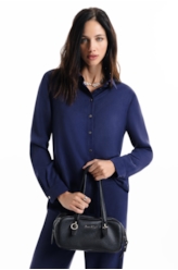 Camisa Tencel Classic Purple Blue