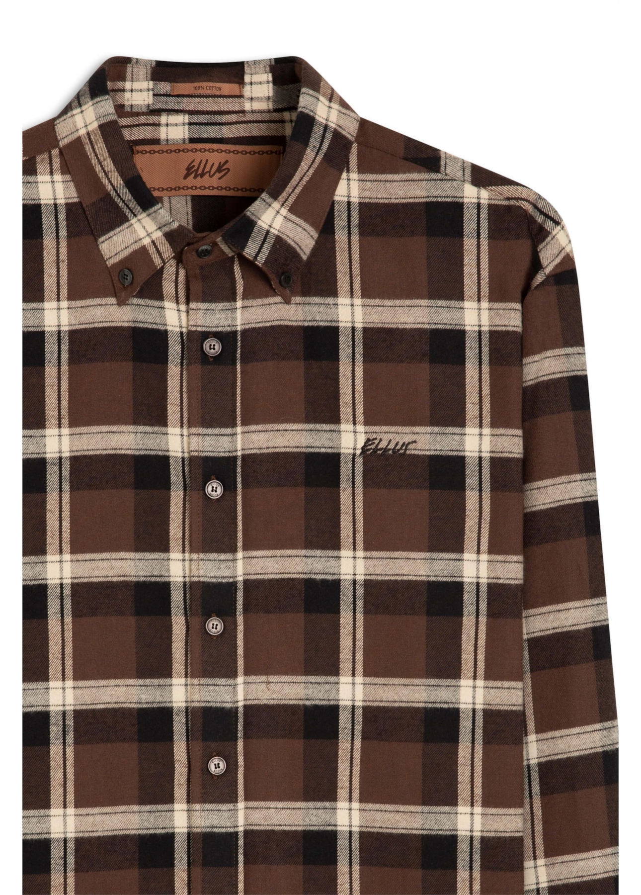 Camisa Touch Denver Button Down Tabaco