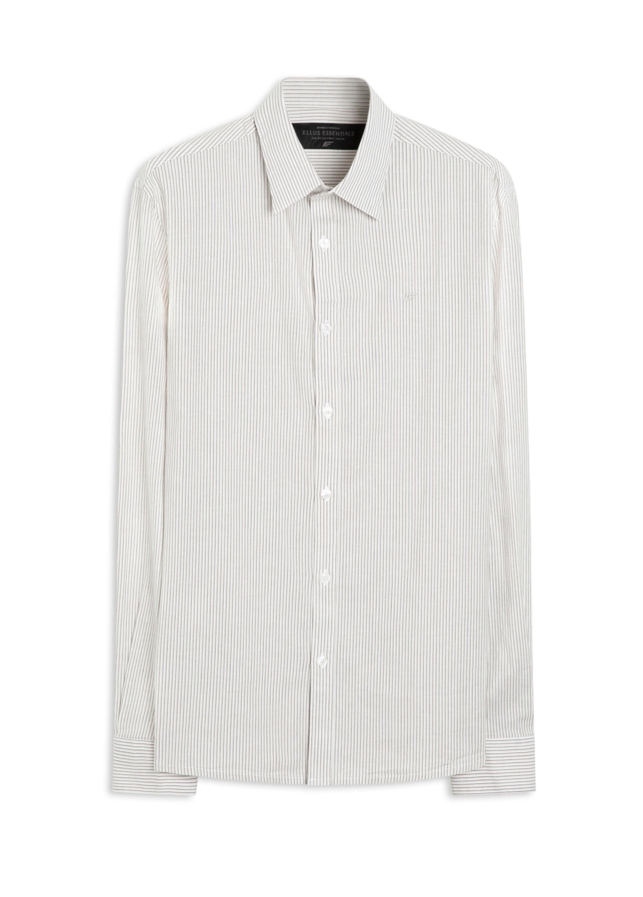 Camisa Tricoline Branch Slim Caqui