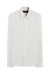 Camisa Tricoline Branch Slim Caqui