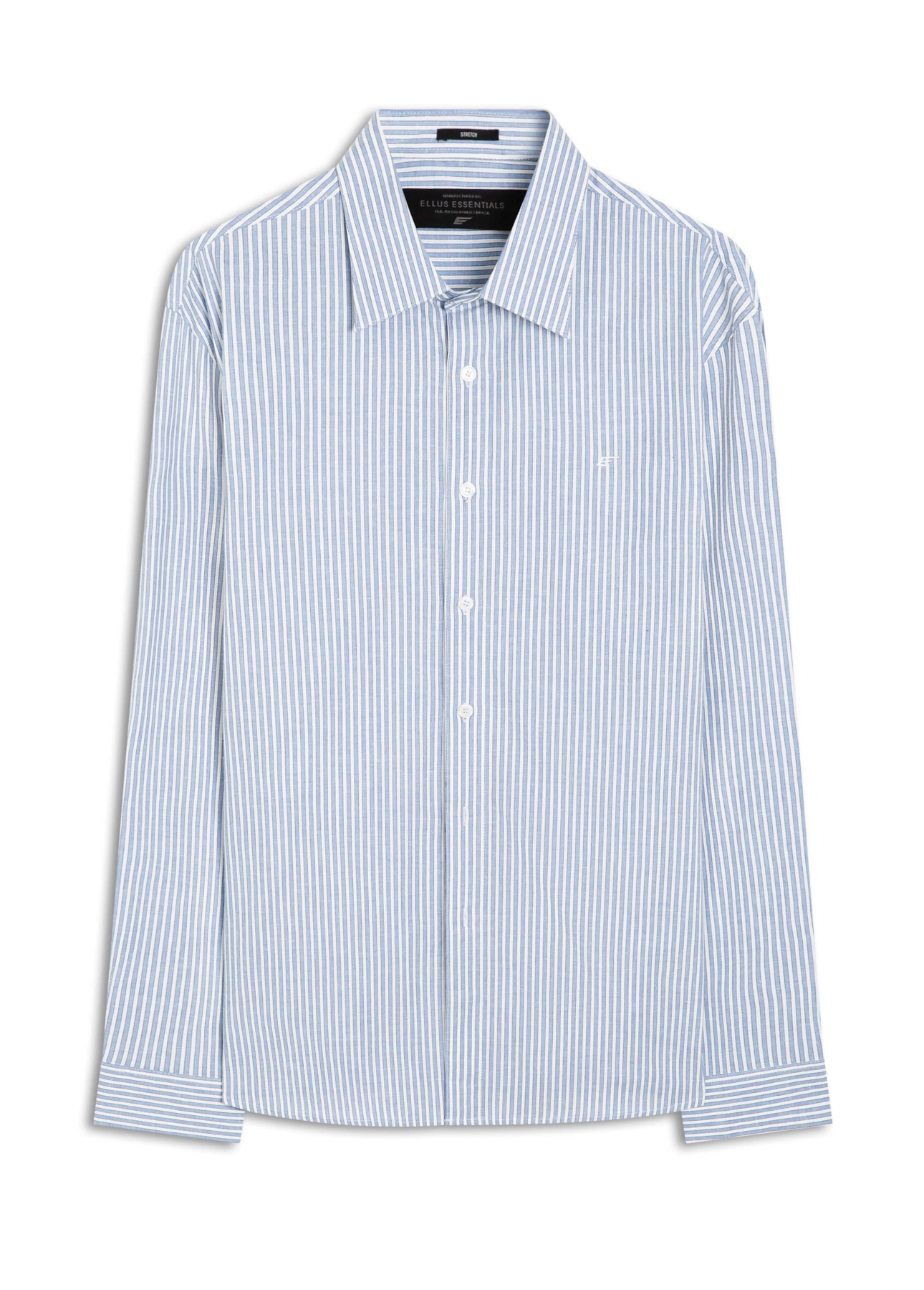 Camisa Tricoline Camerino Slim Anatomic Azul Jeans