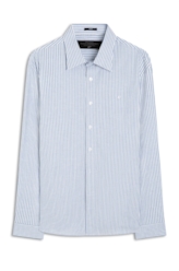 Camisa Tricoline Camerino Slim Anatomic Azul Jeans