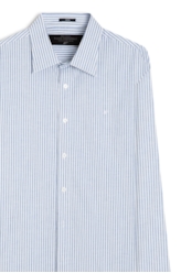 Camisa Tricoline Camerino Slim Anatomic Azul Jeans