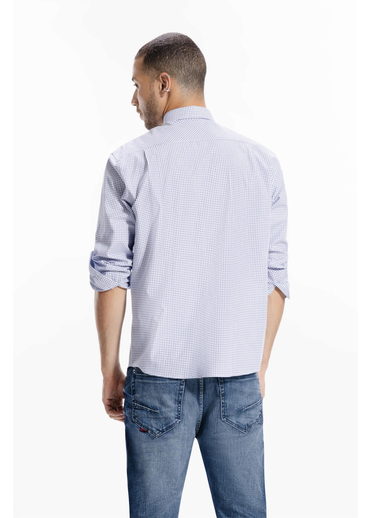 Camisa Tricoline Classic Anatomic Azul Bic