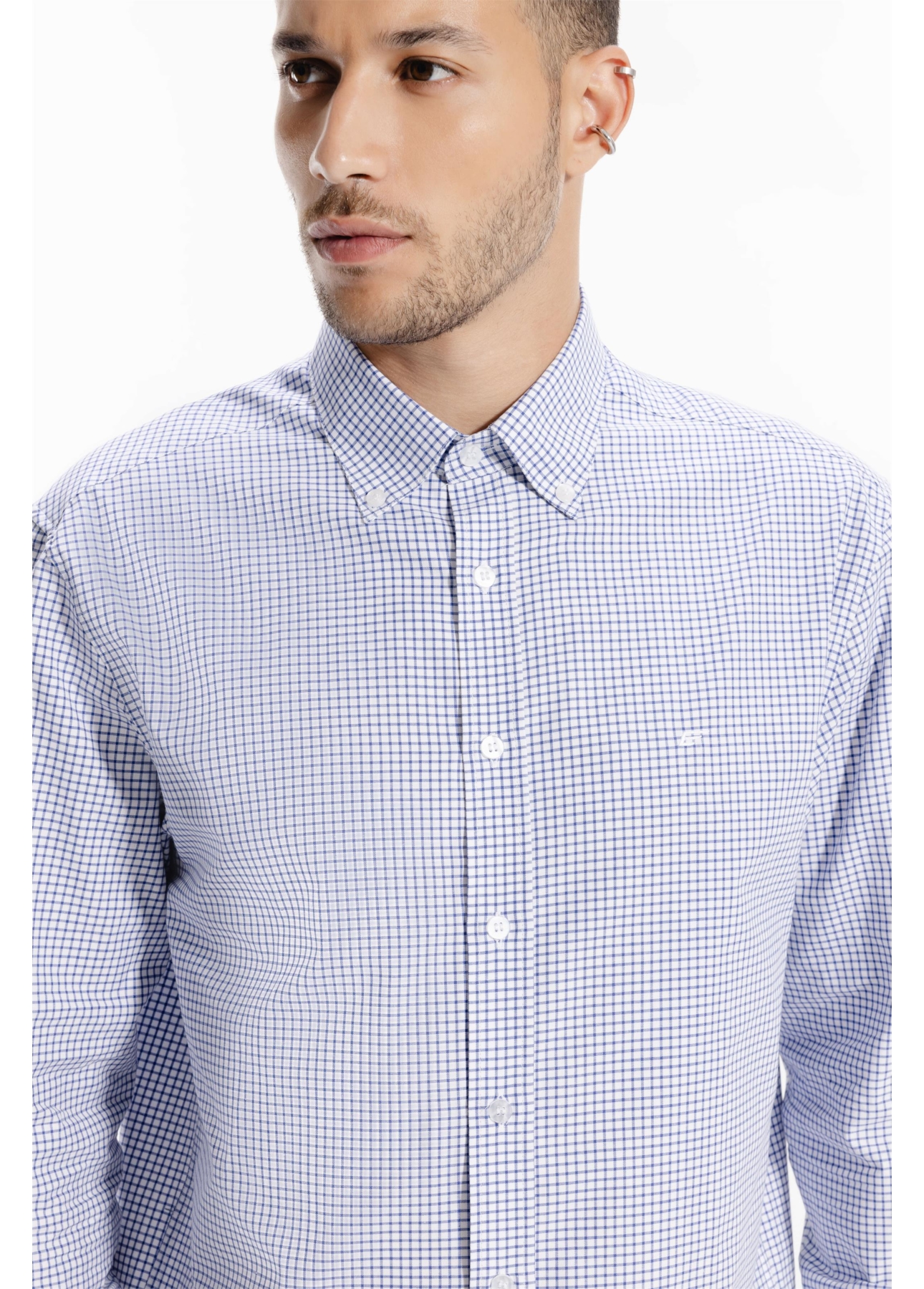 Camisa Tricoline Classic Anatomic Azul Bic