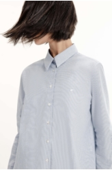 Camisa Tricoline Classic Anatomic Azul Bic