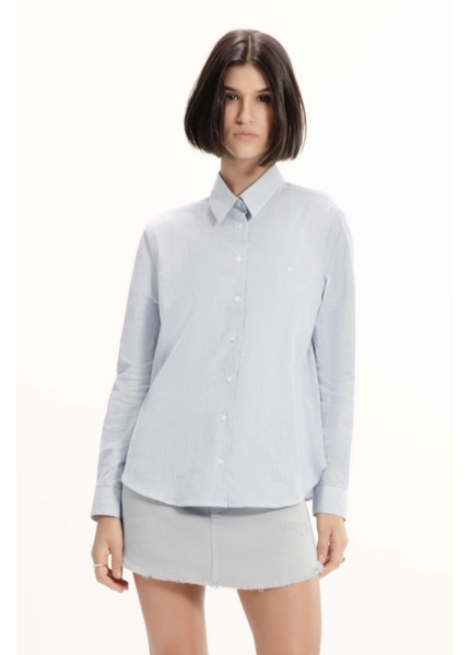 Camisa Tricoline Classic Anatomic Azul Bic