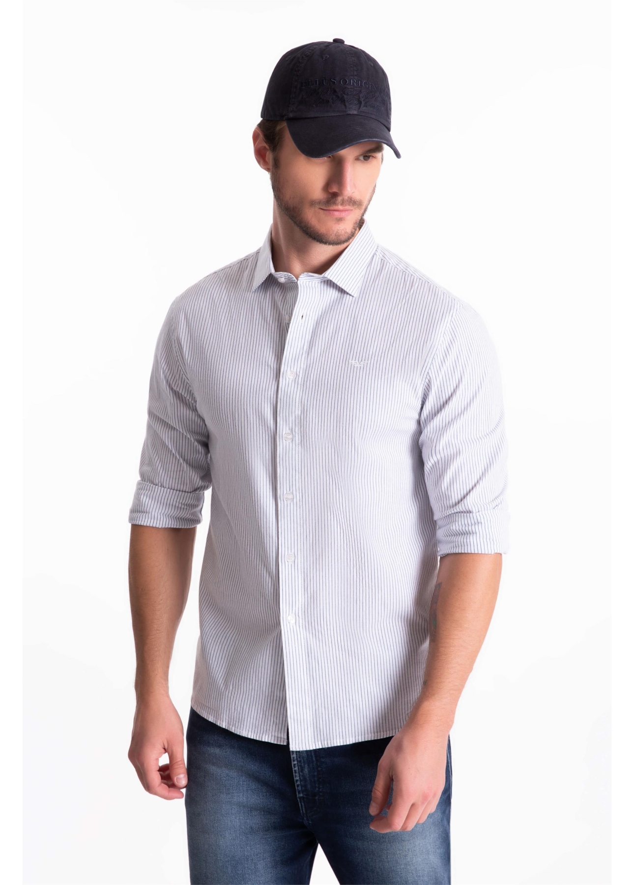 Camisa Tricoline Classic Anatomic Azul Bic