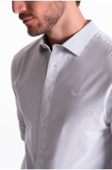 Camisa Tricoline Classic Anatomic Azul Bic