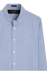 Camisa Tricoline Classic Anatomic Azul Bic