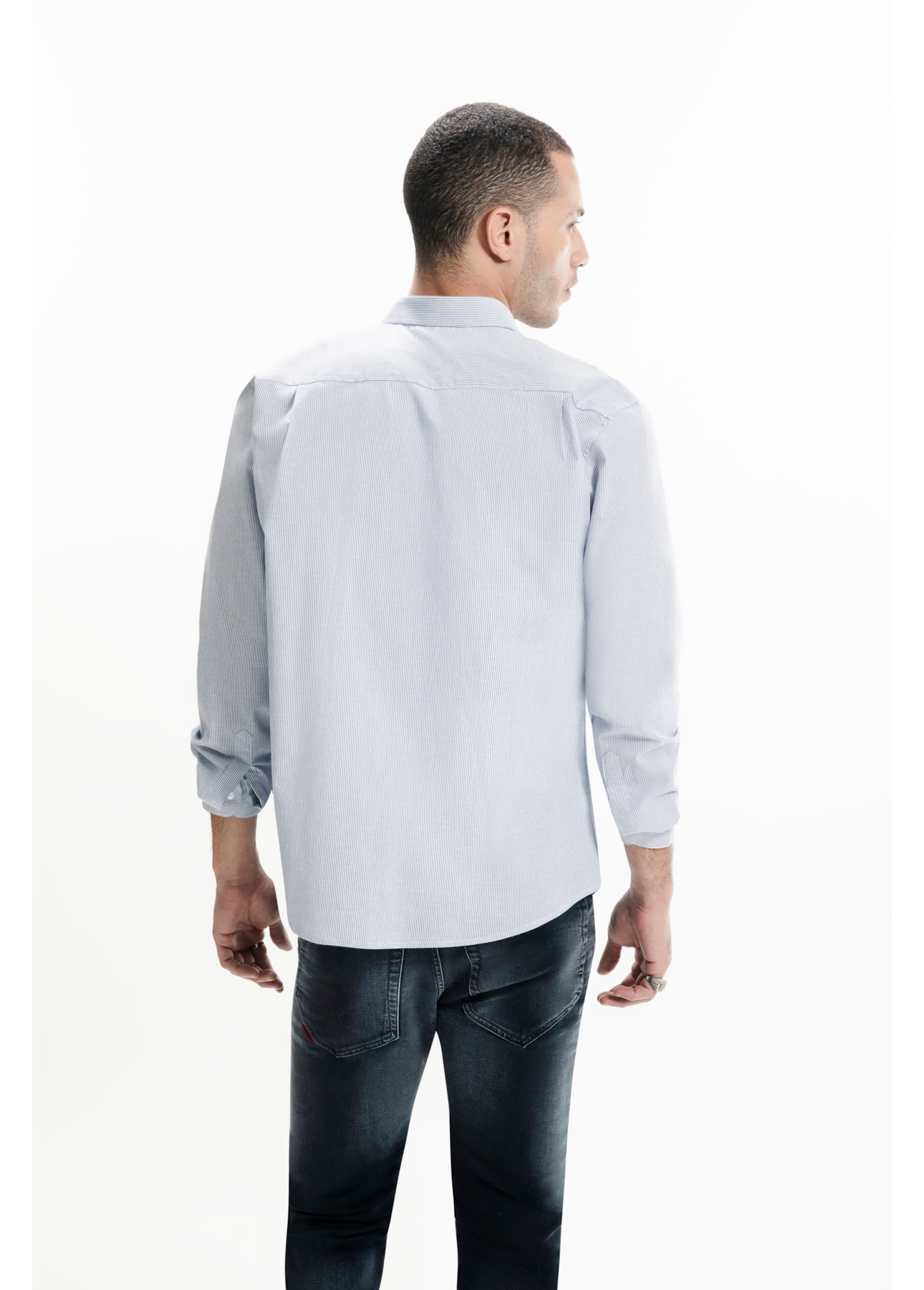 Camisa Tricoline Classic Anatomic Azul Bic