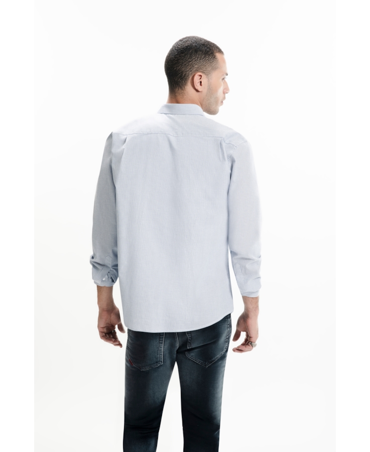 Camisa Tricoline Classic Anatomic Azul Bic