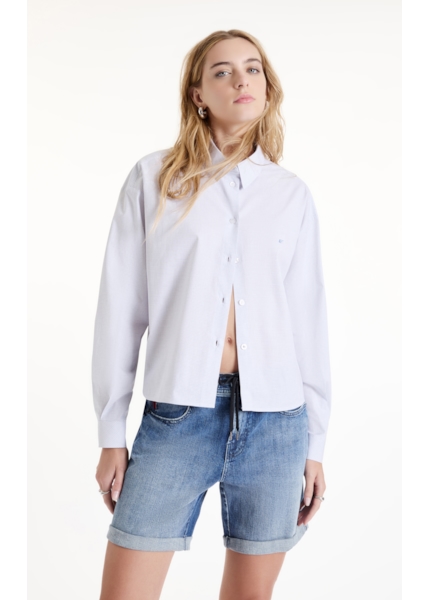 Camisa Tricoline Classic Anatomic Azul Bic