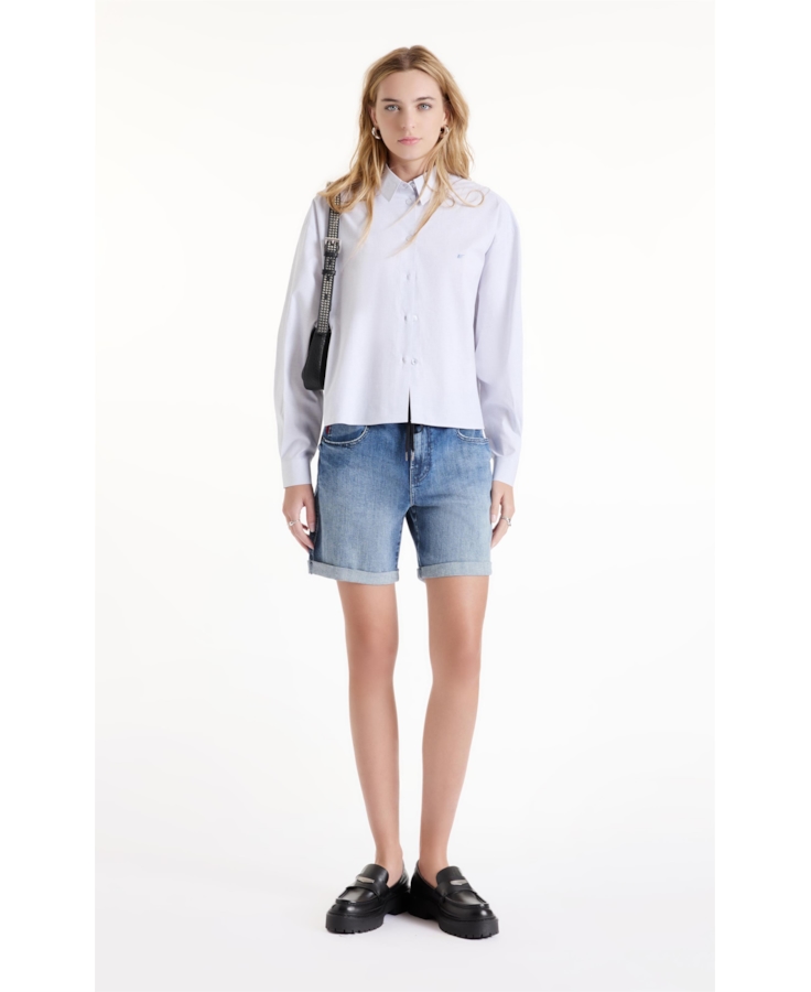 Camisa Tricoline Classic Anatomic Azul Bic