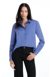 Camisa Tricoline Classic Anatomic Azul Bic