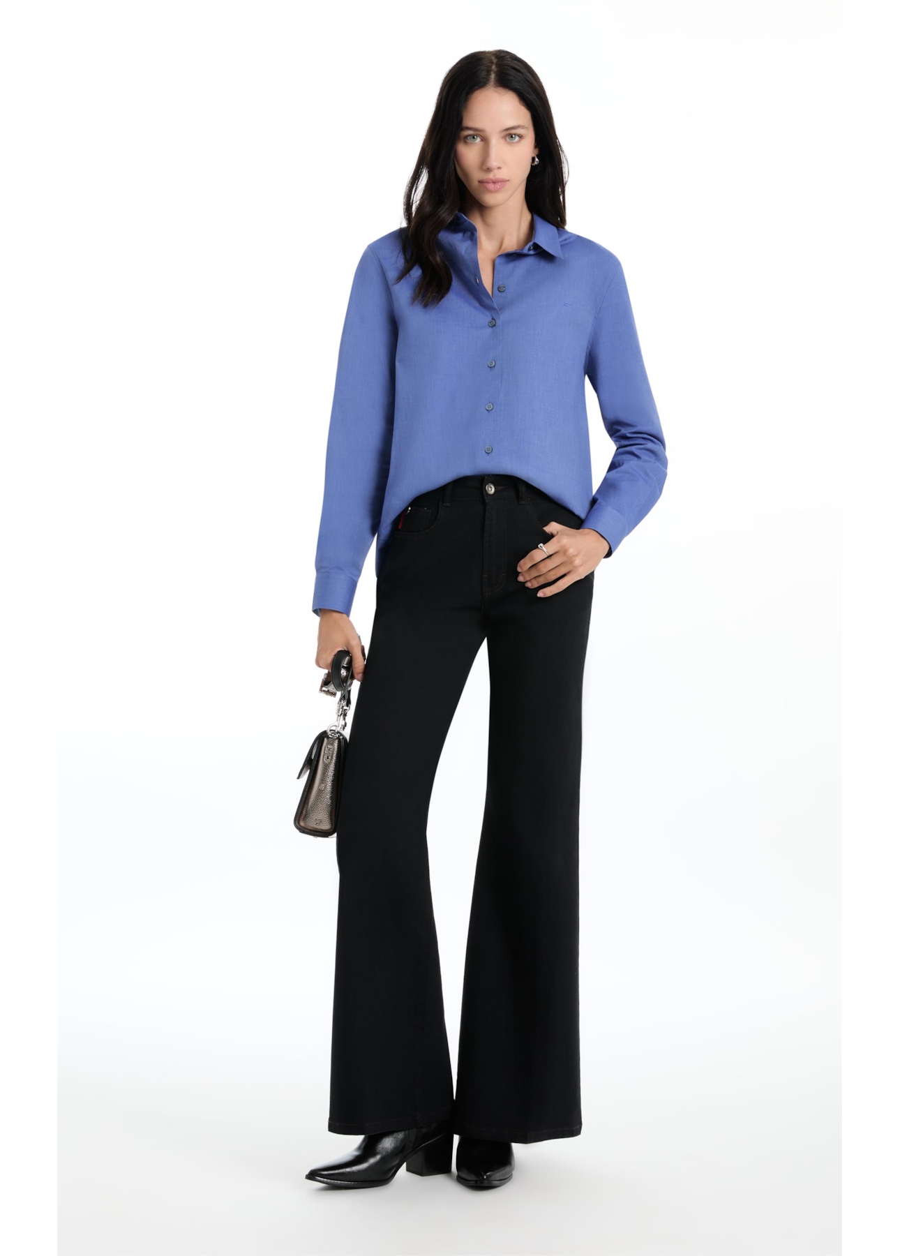 Camisa Tricoline Classic Anatomic Azul Bic