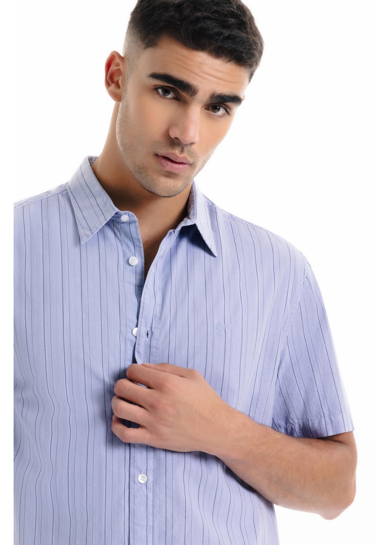 Camisa Tricoline Classic Anatomic Azul Claro