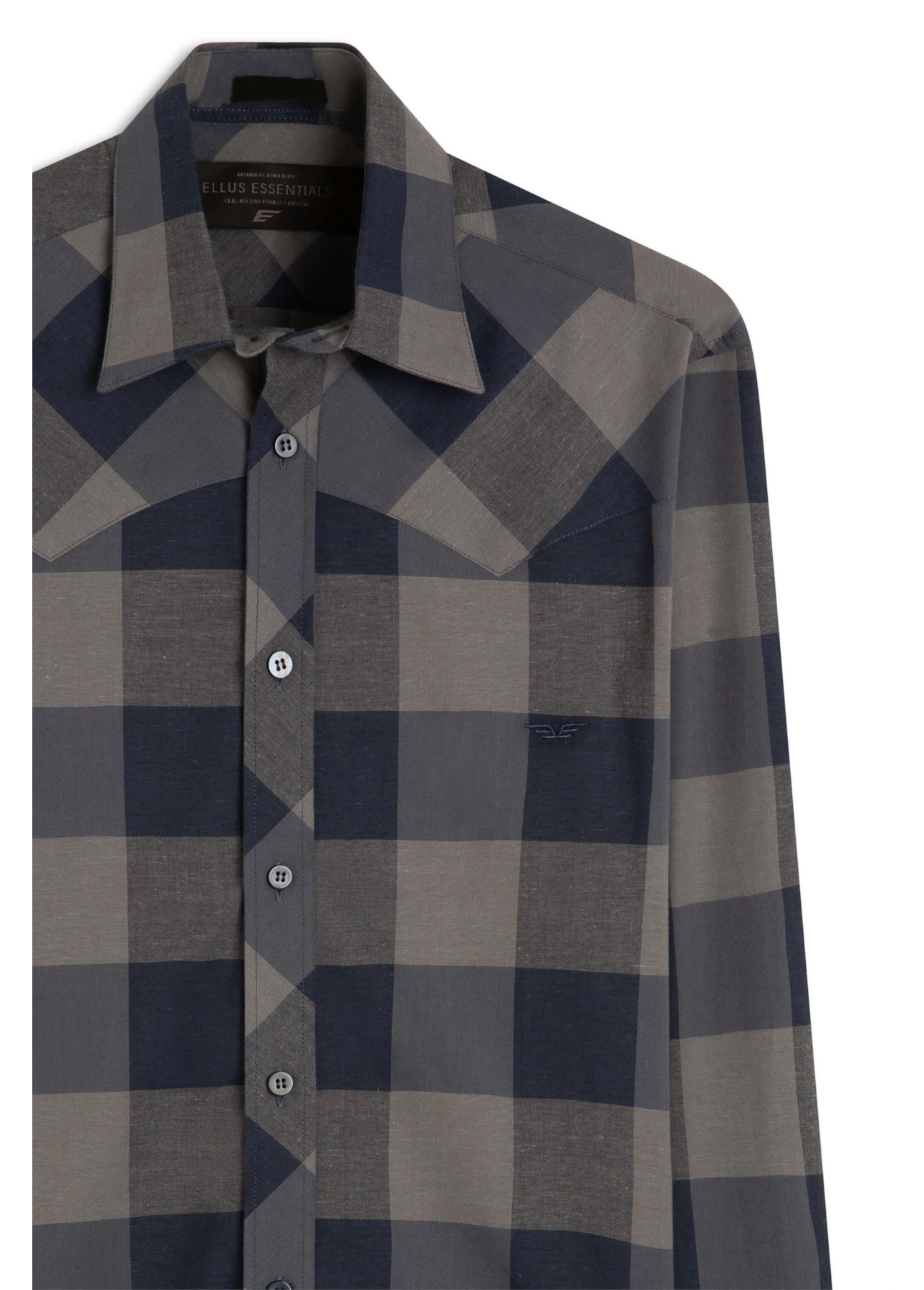 Camisa Tricoline Classic Anatomic Azul Jeans