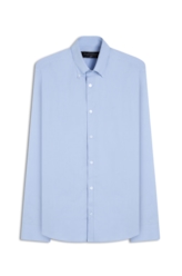 Camisa Tricoline Classic Anatomic Azul Pervante