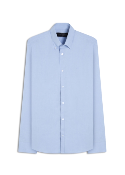 Camisa Tricoline Classic Anatomic Azul Pervante