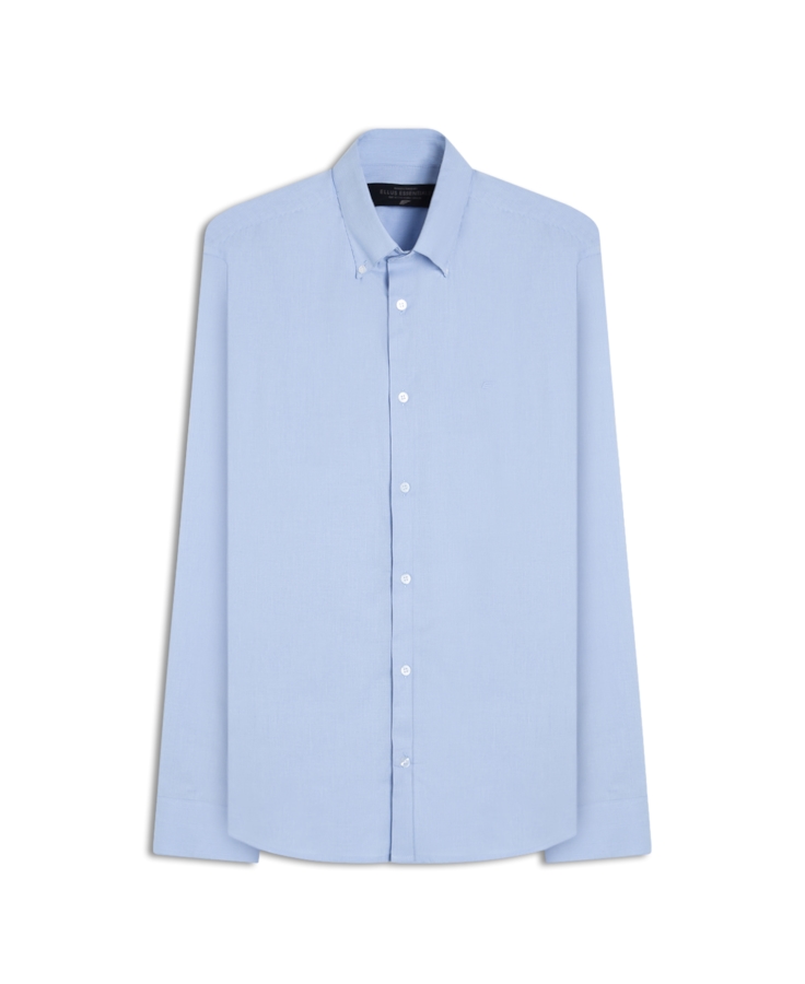 Camisa Tricoline Classic Anatomic Azul Pervante