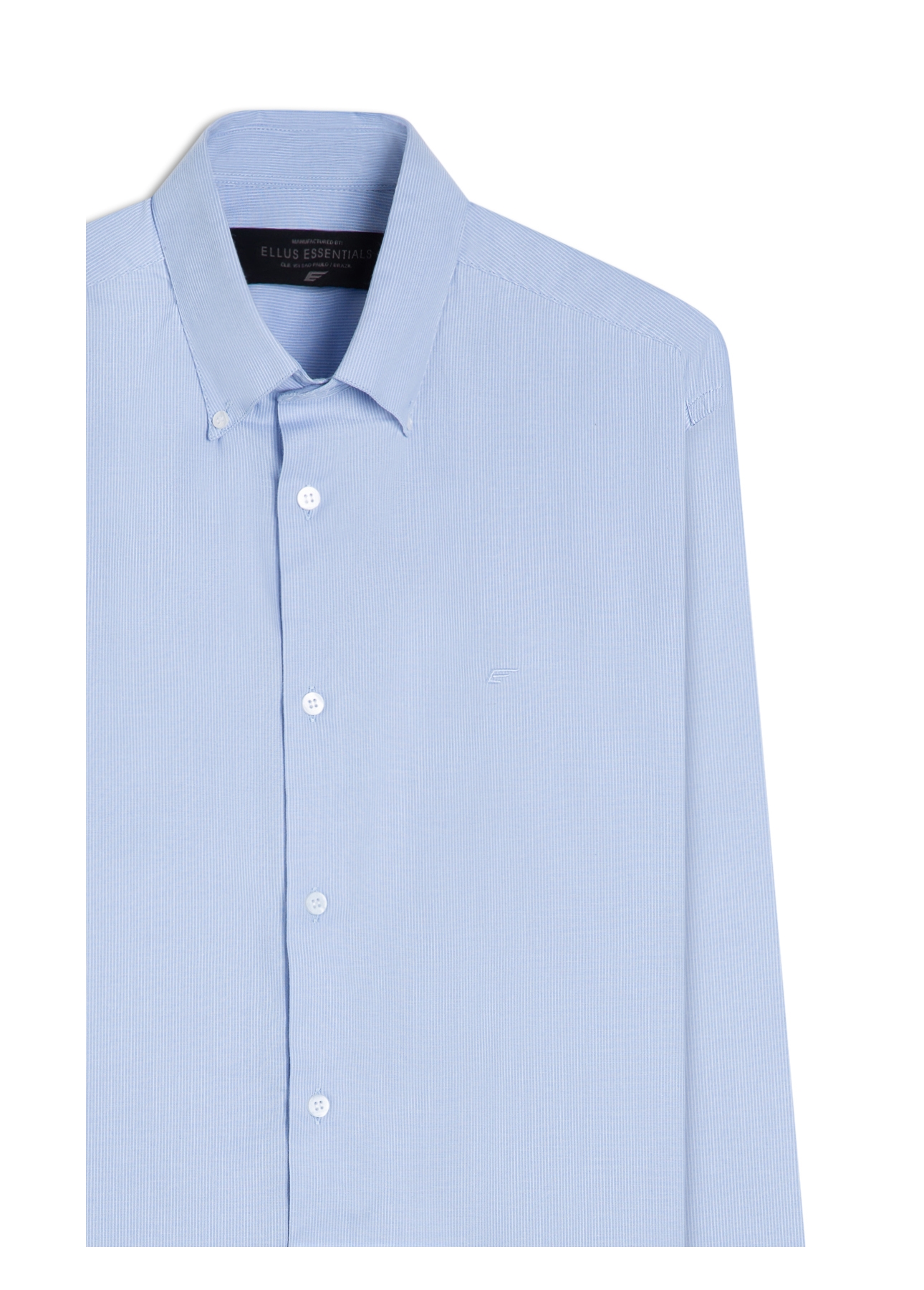 Camisa Tricoline Classic Anatomic Azul Pervante