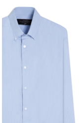 Camisa Tricoline Classic Anatomic Azul Pervante