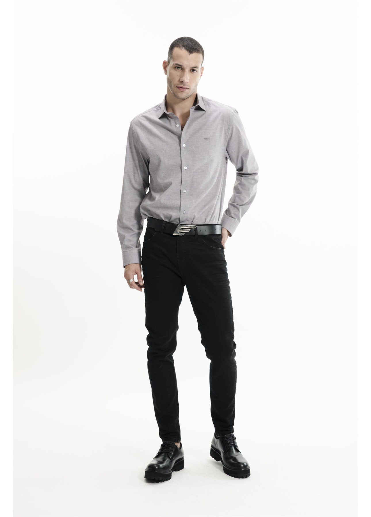 Camisa Tricoline Classic Anatomic Bordeaux