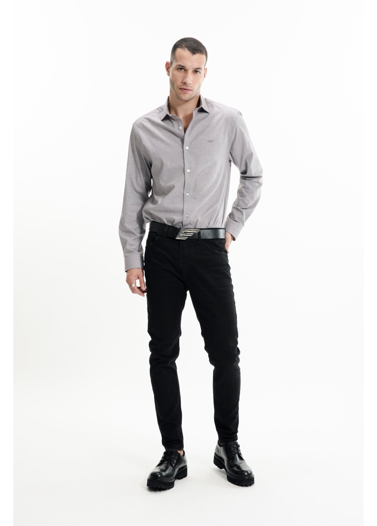 Camisa Tricoline Classic Anatomic Bordeaux