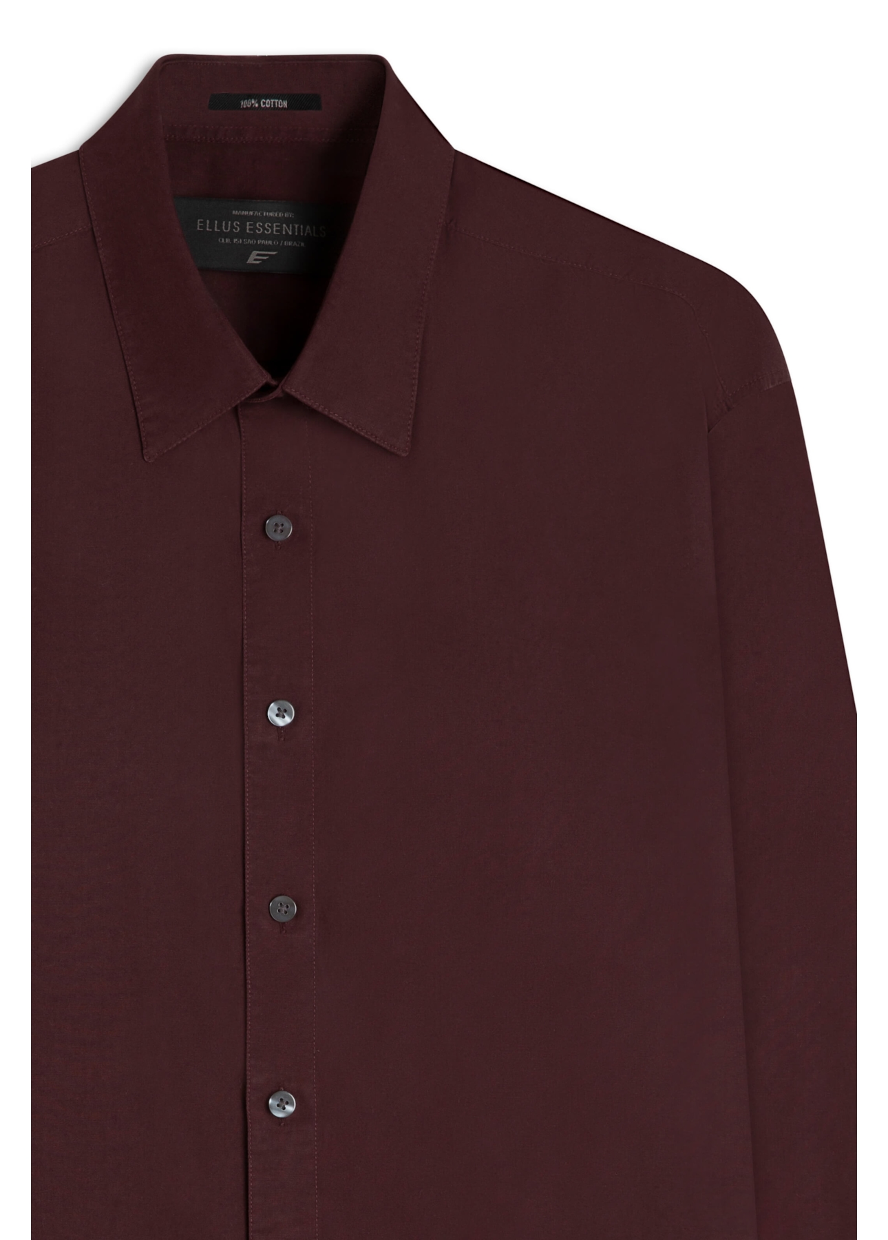 Camisa Tricoline Classic Anatomic Bordeaux