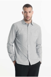 Camisa Tricoline Classic Anatomic Caqui
