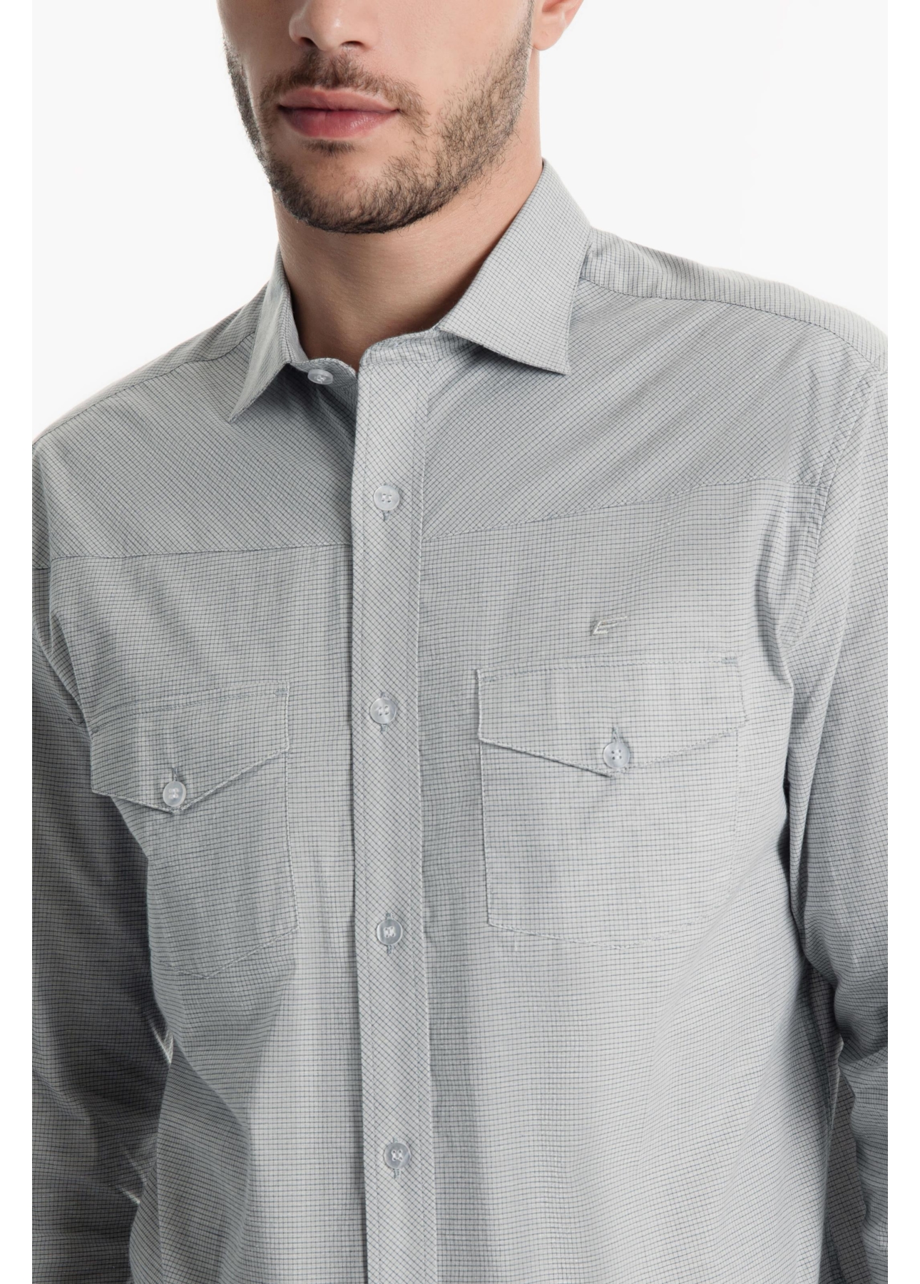 Camisa Tricoline Classic Anatomic Caqui