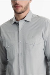 Camisa Tricoline Classic Anatomic Caqui