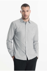 Camisa Tricoline Classic Anatomic Caqui