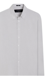 Camisa Tricoline Classic Anatomic Cinza