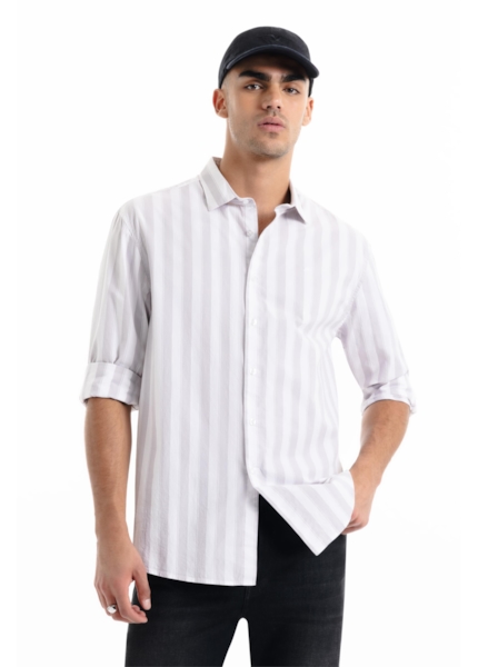 Camisa Tricoline Classic Anatomic Cinza Claro