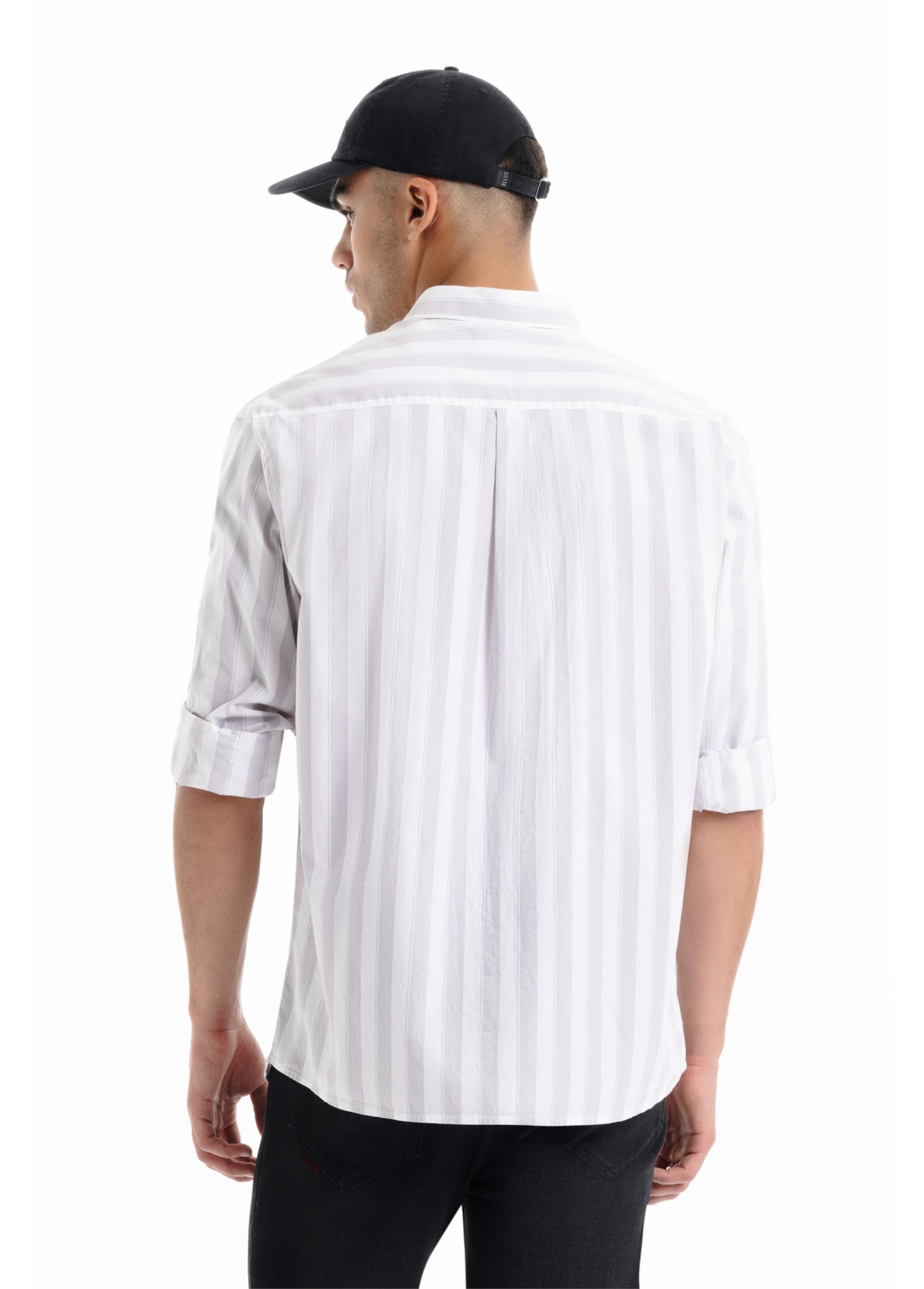 Camisa Tricoline Classic Anatomic Cinza Claro