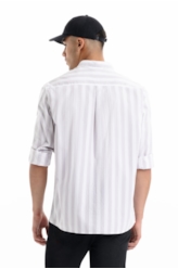 Camisa Tricoline Classic Anatomic Cinza Claro