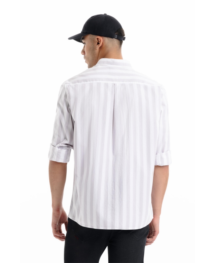 Camisa Tricoline Classic Anatomic Cinza Claro
