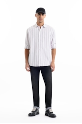 Camisa Tricoline Classic Anatomic Cinza Claro
