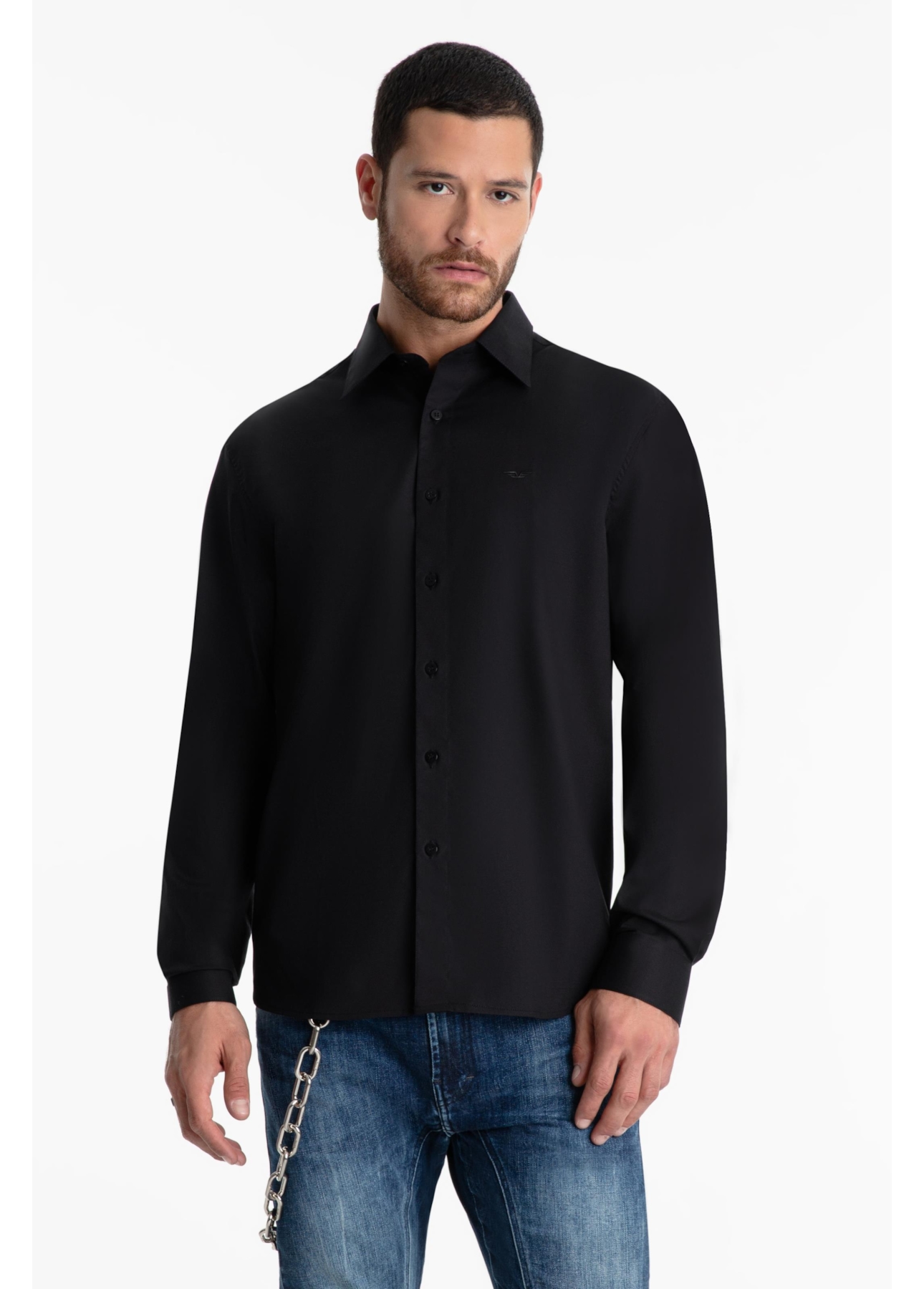 Camisa Tricoline Classic Anatomic Preto