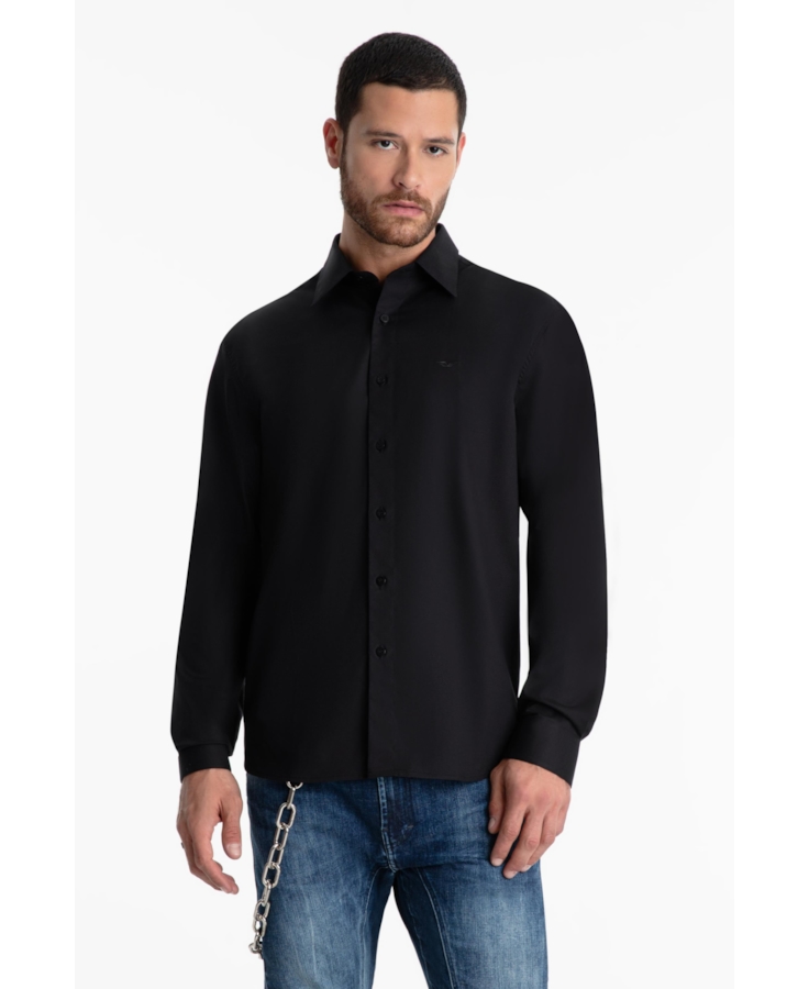 Camisa Tricoline Classic Anatomic Preto