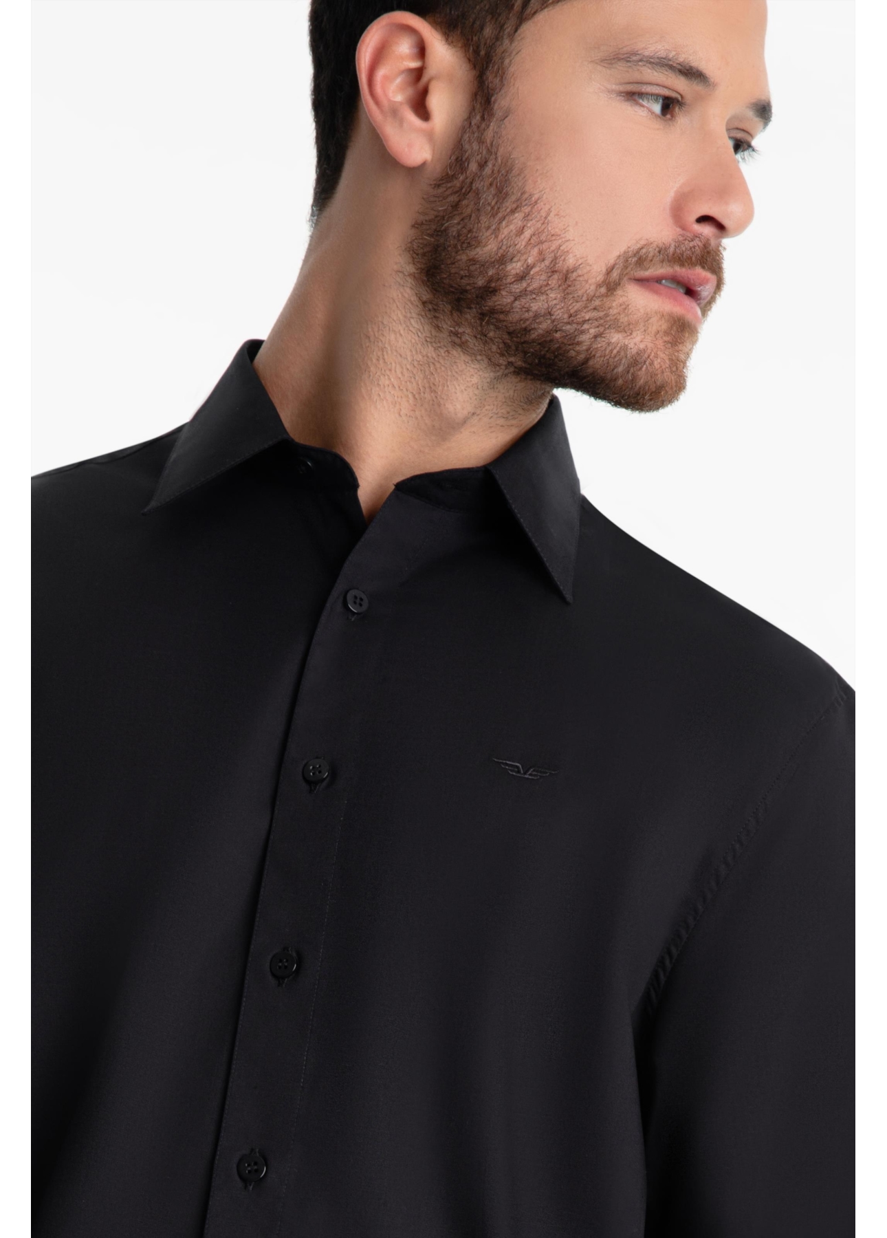 Camisa Tricoline Classic Anatomic Preto