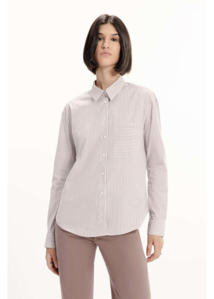 Camisa Tricoline Classic Anatomic Rosa Velho