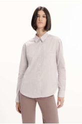 Camisa Tricoline Classic Anatomic Rosa Velho