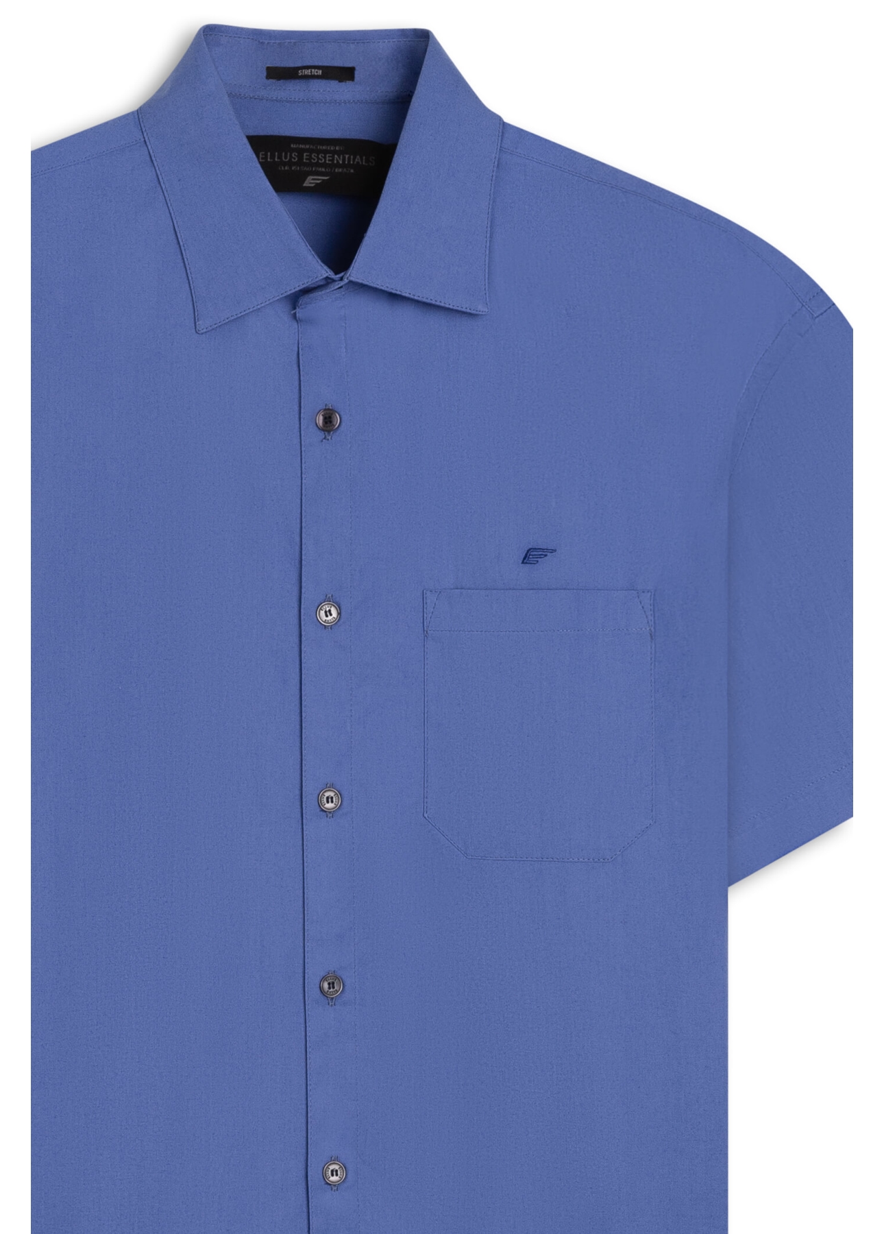 Camisa Tricoline Classic Italian Azul