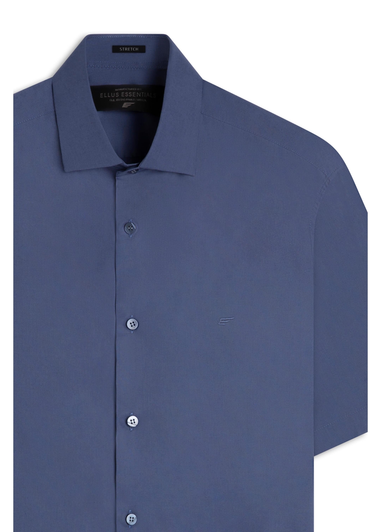 Camisa Tricoline Classic New Italian Azul Jeans